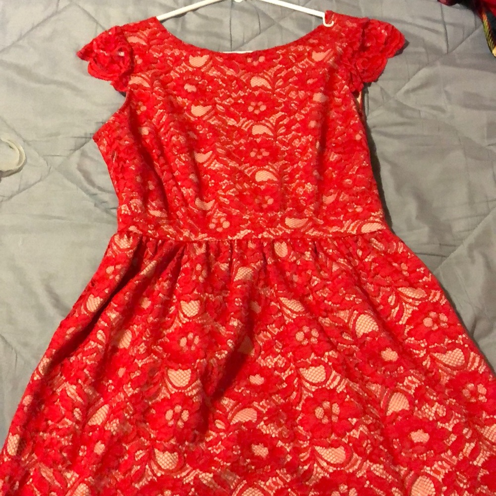 Lace red dress ❤️
